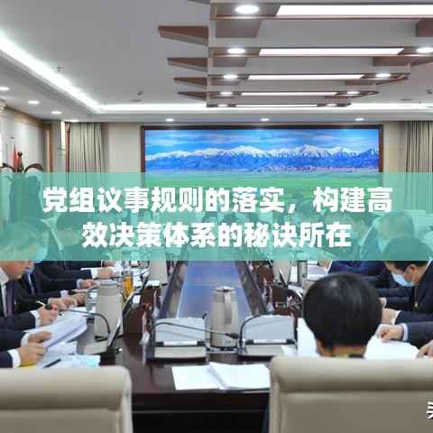 党组议事规则的落实，构建高效决策体系的秘诀所在