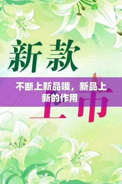 不断上新品哦，新品上新的作用 