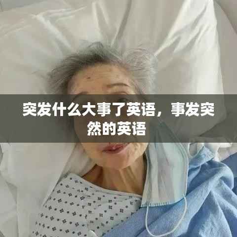 突发什么大事了英语，事发突然的英语 