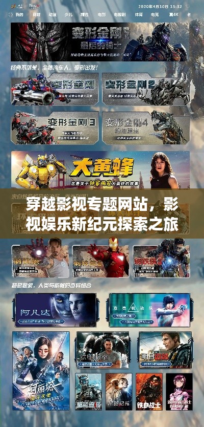 穿越影视专题网站，影视娱乐新纪元探索之旅