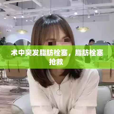 术中突发脂肪栓塞，脂肪栓塞抢救 