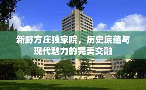 新野方庄独家院,历史底蕴与现代魅力的完美交融