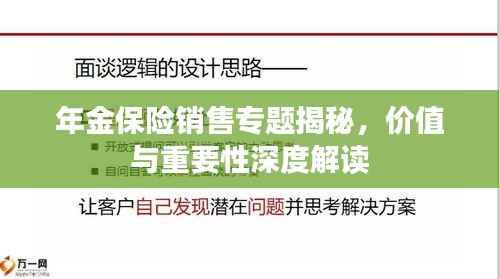 年金保险销售专题揭秘，价值与重要性深度解读