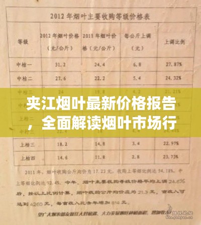 夹江烟叶最新价格报告，全面解读烟叶市场行情与价格走势
