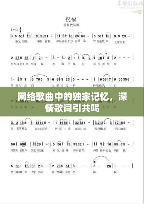 网络歌曲中的独家记忆，深情歌词引共鸣