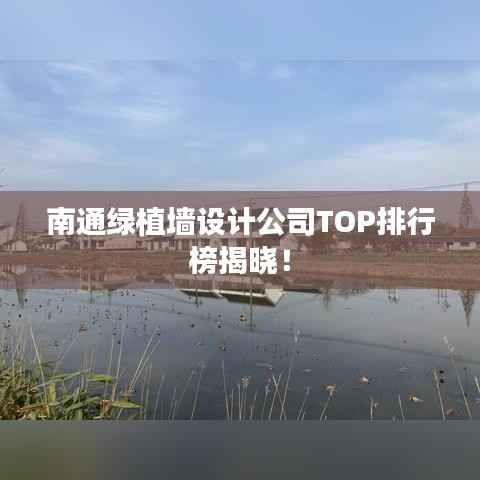 南通绿植墙设计公司TOP排行榜揭晓!