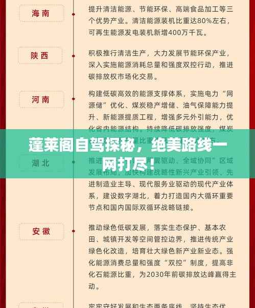 蓬莱阁自驾探秘，绝美路线一网打尽！