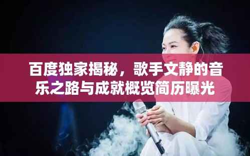 百度独家揭秘，歌手文静的音乐之路与成就概览简历曝光