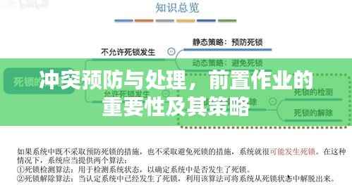 冲突预防与处理，前置作业的重要性及其策略