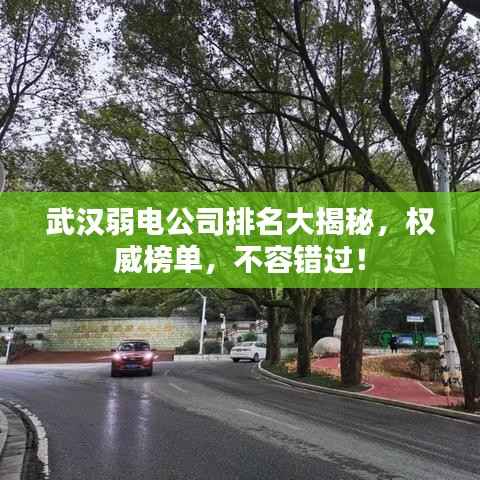 武汉弱电公司排名大揭秘,权威榜单,不容错过!