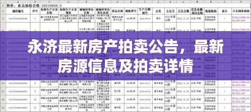 永济最新房产拍卖公告,最新房源信息及拍卖详情