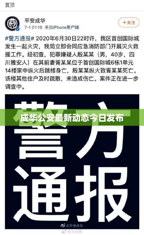 成华公安最新动态今日发布
