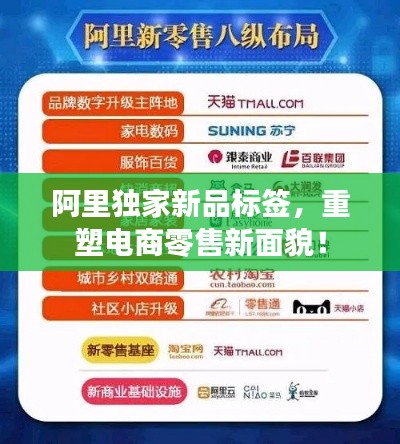 阿里独家新品标签，重塑电商零售新面貌！