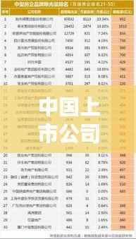 中国上市公司品牌排名深度解析，企业影响力与品牌价值揭秘
