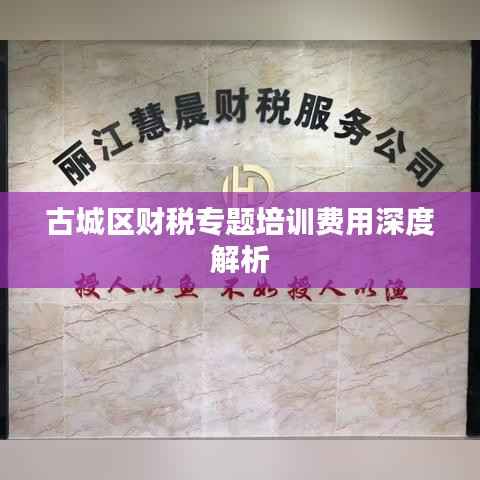 古城区财税专题培训费用深度解析