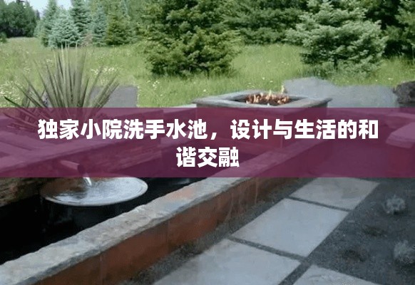 独家小院洗手水池,设计与生活的和谐交融