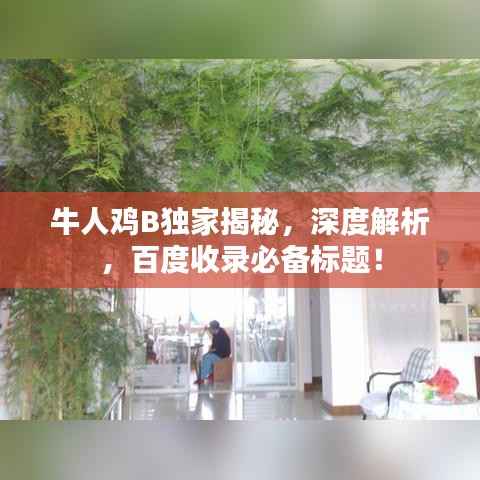 牛人鸡B独家揭秘，深度解析，百度收录必备标题！