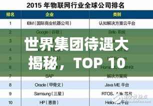 世界集团待遇大揭秘，TOP 10企业排名榜单！