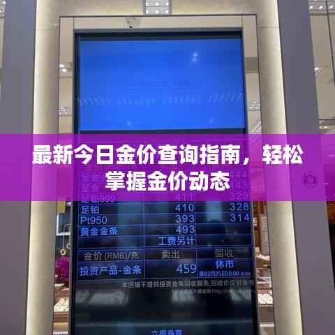 最新今日金价查询指南，轻松掌握金价动态