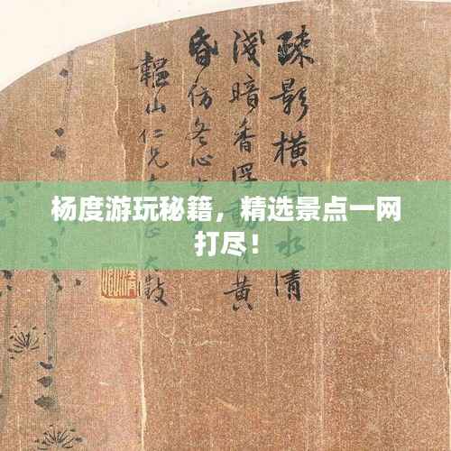 杨度游玩秘籍，精选景点一网打尽！