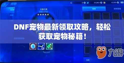 DNF宠物最新领取攻略，轻松获取宠物秘籍！