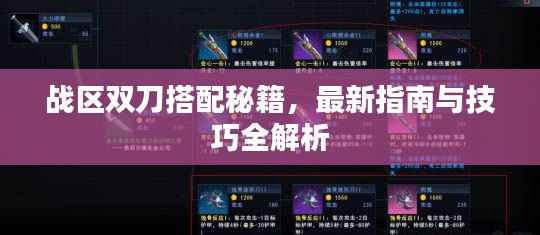 战区双刀搭配秘籍，最新指南与技巧全解析