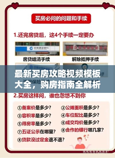 最新买房攻略视频模板大全，购房指南全解析