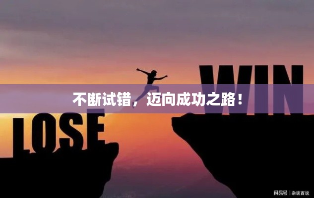 不断试错,迈向成功之路!