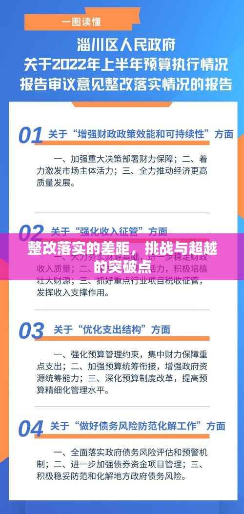 整改落实的差距,挑战与超越的突破点