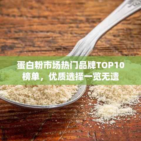 蛋白粉市场热门品牌TOP10榜单,优质选择一览无遗