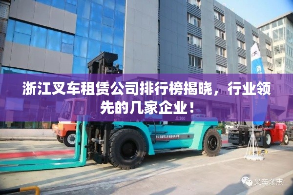 浙江叉车租赁公司排行榜揭晓,行业领先的几家企业!