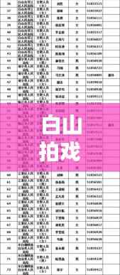 白山拍戏招聘公告网更新，最新动态揭秘！