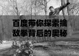 百度带你探索擒敌拳背后的奥秘！