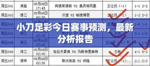 小刀足彩今日赛事预测,最新分析报告