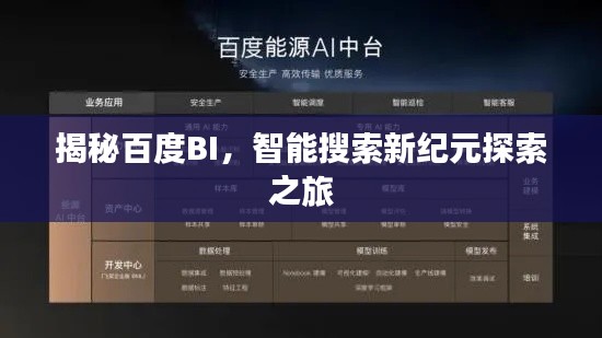 揭秘百度BI，智能搜索新纪元探索之旅
