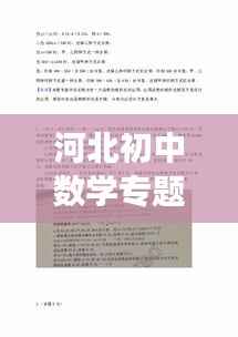 河北初中数学专题，揭秘知识奥秘之旅