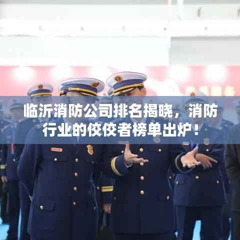 临沂消防公司排名揭晓，消防行业的佼佼者榜单出炉！