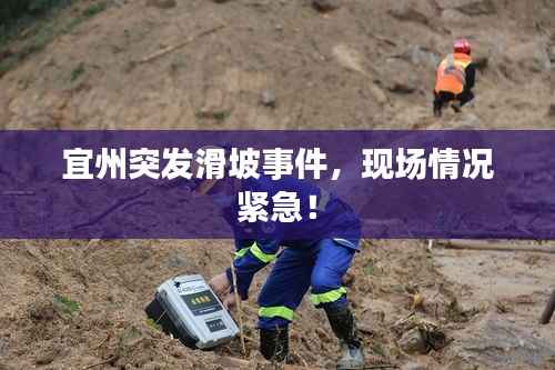 宜州突发滑坡事件，现场情况紧急！