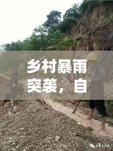 乡村暴雨突袭，自然力量与应对挑战的视频记录
