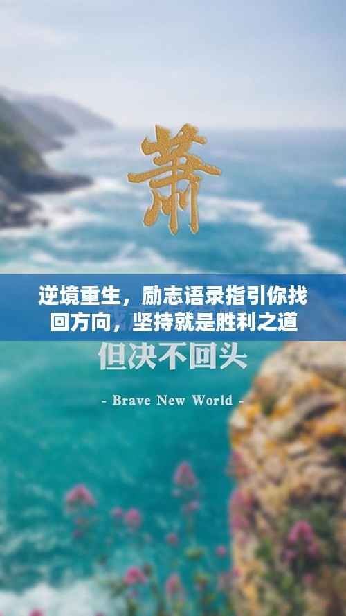 逆境重生，励志语录指引你找回方向，坚持就是胜利之道
