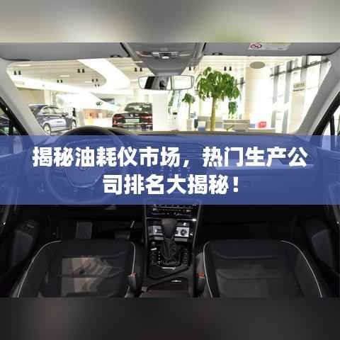 揭秘油耗仪市场，热门生产公司排名大揭秘！