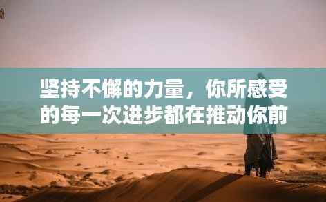 坚持不懈的力量，你所感受的每一次进步都在推动你前行