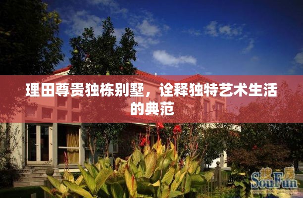 理田尊贵独栋别墅，诠释独特艺术生活的典范