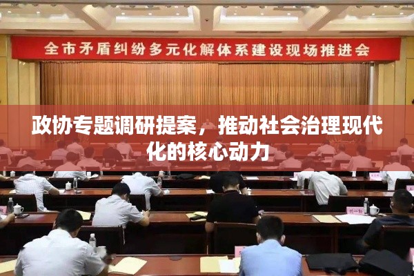 政协专题调研提案,推动社会治理现代化的核心动力